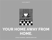 Tablet Screenshot of cafedewitt.com